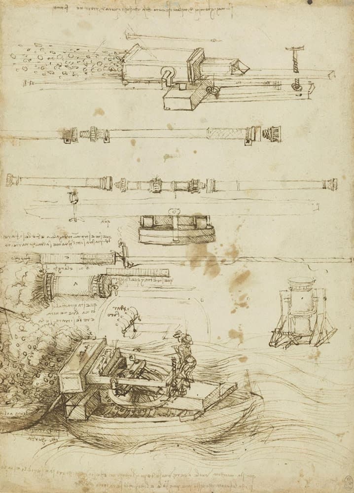 Studies of gun-barrels and mortars